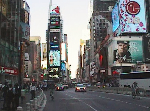 Times Square from our pedicab